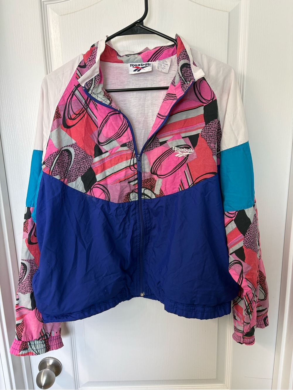 Vintage 80's Reebok Windbreaker Size Large